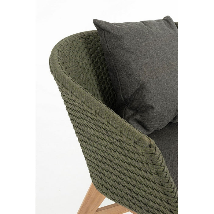 Divano da giardino in legno e tessuto - Coachella