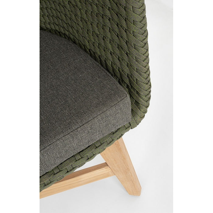 Divano da giardino in legno e tessuto - Coachella