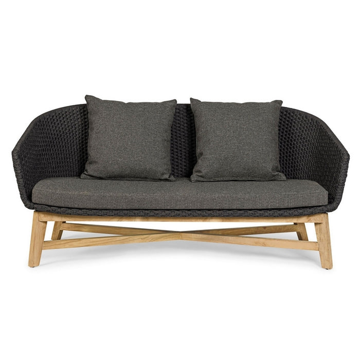 Divano da giardino in legno e tessuto - Coachella