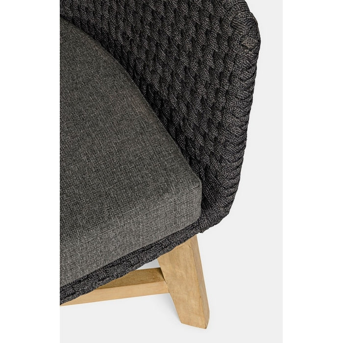 Divano da giardino in legno e tessuto - Coachella