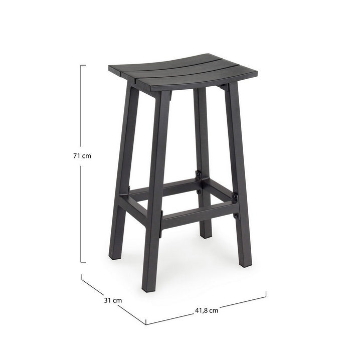 Sgabello alto da bar in alluminio - Skipper