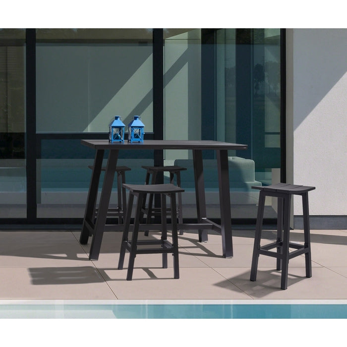 Sgabello alto da bar in alluminio - Skipper