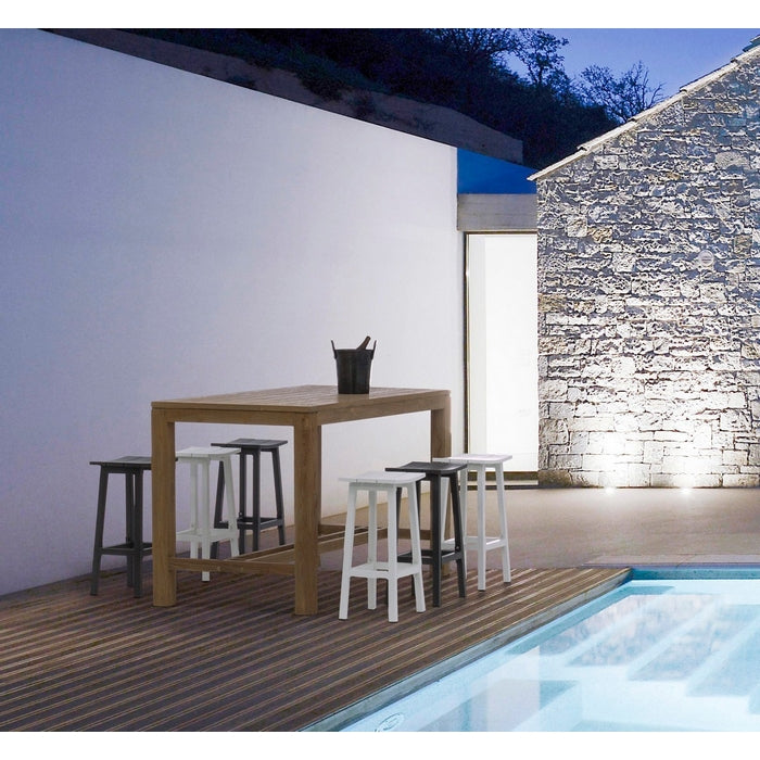 Sgabello alto da bar in alluminio - Skipper