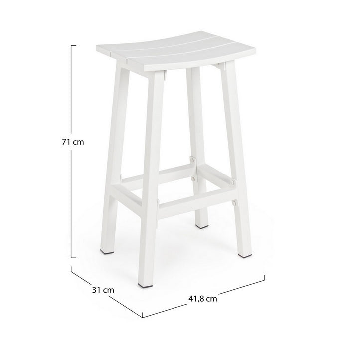 Sgabello alto da bar in alluminio - Skipper