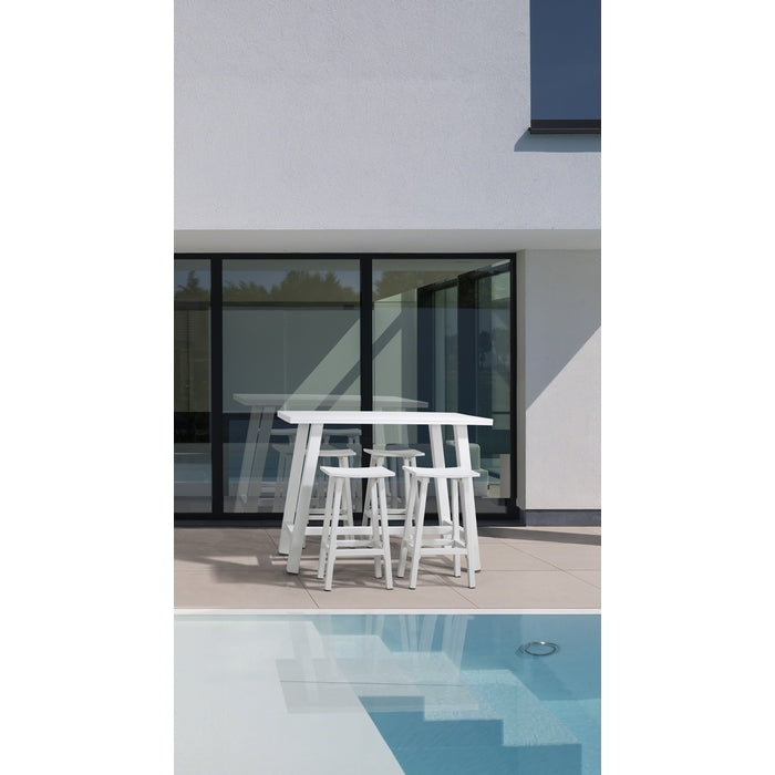 Sgabello alto da bar in alluminio - Skipper