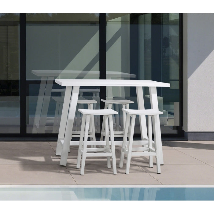 Sgabello alto da bar in alluminio - Skipper