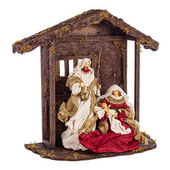 Decorazione natalizia natività con capanna - Raphael