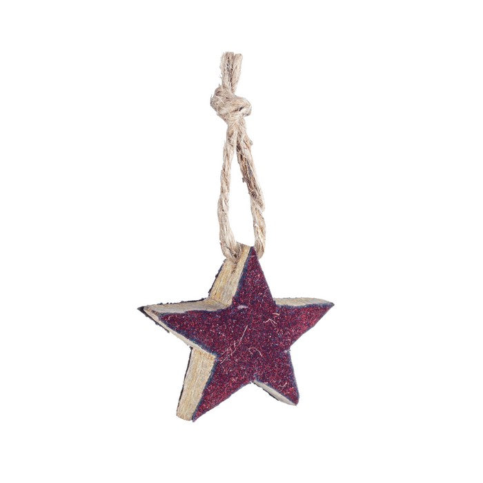 Pendaglio natalizio a forma di stella rossa - Valvety