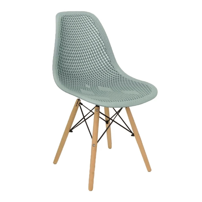 Set 4 sedie in stile scandinavo in legno e polipropilene - Finch - BEST - 63737076285818