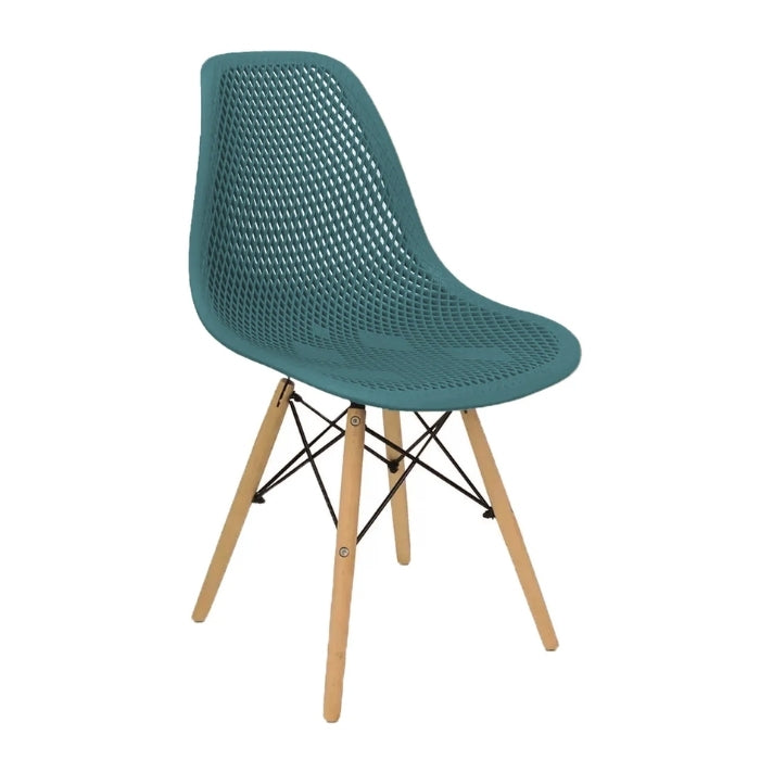 Set 4 sedie in stile scandinavo in legno e polipropilene - Finch - BEST - 63737076384122