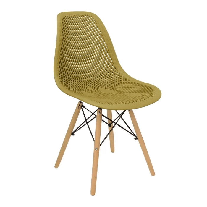 Set 4 sedie in stile scandinavo in legno e polipropilene - Finch - BEST - 63737076580730