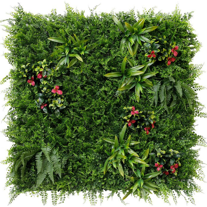 Parete con piante e fiori artificiali per giardino verticale 100x100 cm - Frame - BEST - 34269535961304