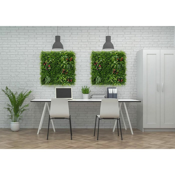 Parete con piante e fiori artificiali per giardino verticale 100x100 cm - Frame - BEST - 34279852540120
