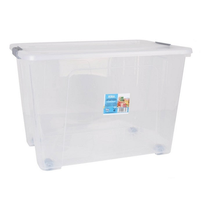 Contenitore multiuso e cambio-stagione con coperchio e ruote - Kira