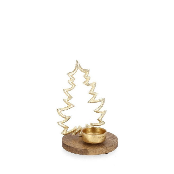 Porta candela natalizio con albero - Darcy
