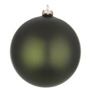 Palla di Natale in vetro verde foresta opaco