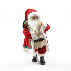 Statua Babbo Natale in piedi per decorazione natalizia 60 cm