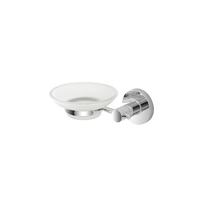 Porta sapone in cromall e vetro satinato - Sprint - FERIDRAS - 64631991173498
