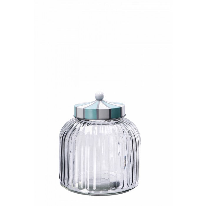 Barattolo tondo in vetro con coperchio in latta - AD TREND - 63845883969914