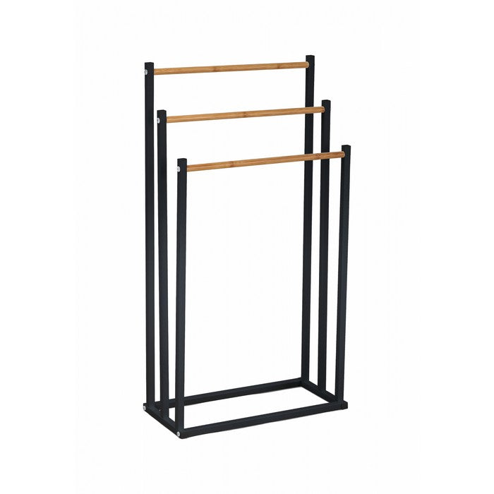 Porta asciugamani in metallo e bamboo - AD TREND - 63845885018490