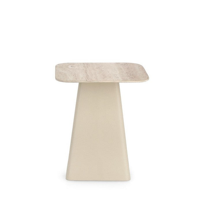 Tavolino quadrato con piano in ceramica travertino - Hardy - BIZZOTTO - 63738831798650