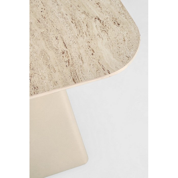 Tavolino quadrato con piano in ceramica travertino - Hardy - BIZZOTTO - 63738831864186