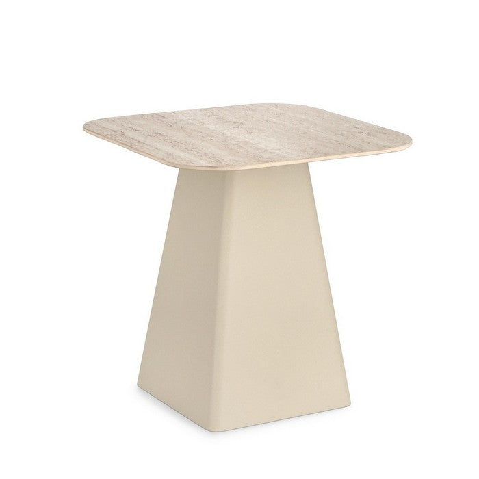 Tavolino quadrato con piano in ceramica travertino - Hardy - BIZZOTTO - 63738832224634