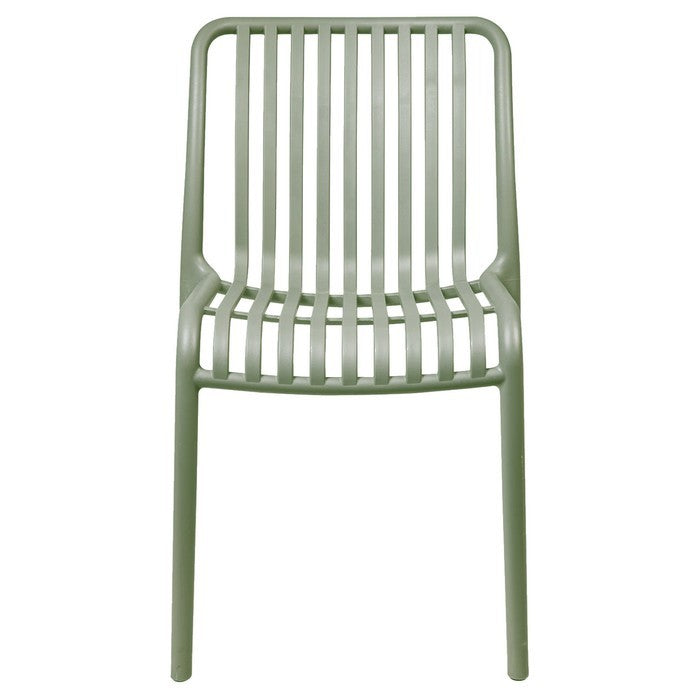 Set 6 sedie da giardino con doghe impilabile in polipropilene anti-uv - Gardenia - BEST - 64590636122490