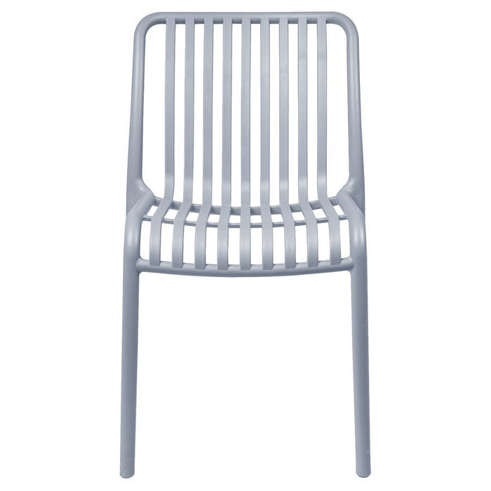 Set 6 sedie da giardino con doghe impilabile in polipropilene anti-uv - Gardenia - BEST - 64590636319098