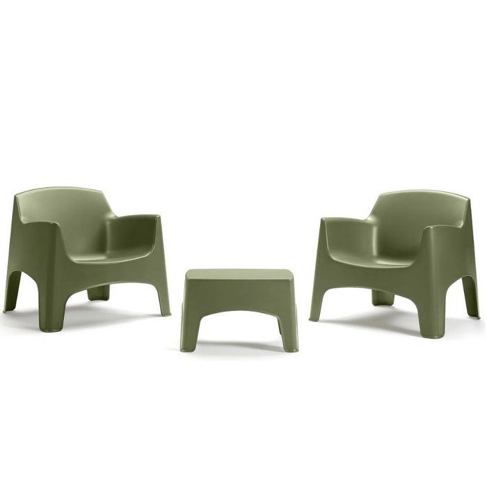 Set da giardino in polipropilene con 2 poltrone e tavolino - Ibiza Terrace - BICA - 65540958585210