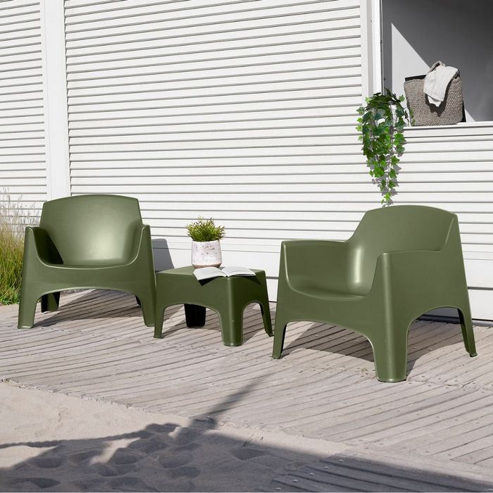 Set da giardino in polipropilene con 2 poltrone e tavolino - Ibiza Terrace - BICA - 65540958978426