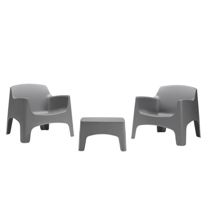 Set da giardino in polipropilene con 2 poltrone e tavolino - Ibiza Terrace - BICA - 65540963860858