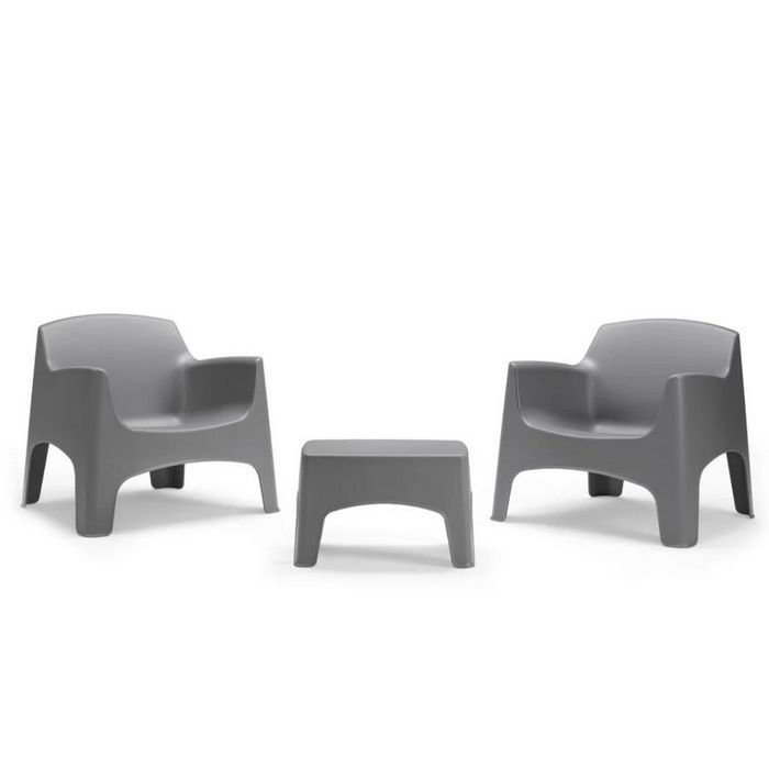 Set da giardino in polipropilene con 2 poltrone e tavolino - Ibiza Terrace - BICA - 65540964221306