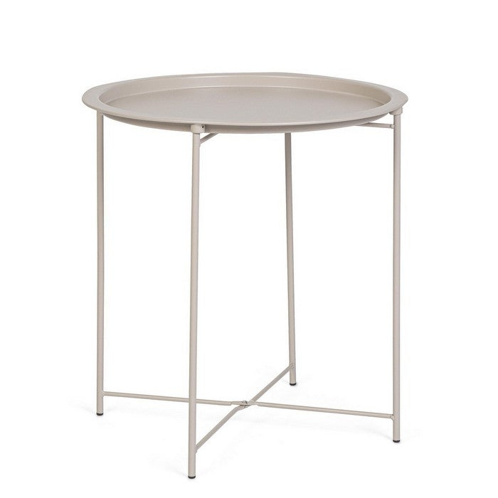 Tavolino in metallo tondo 47 cm - Hilmar