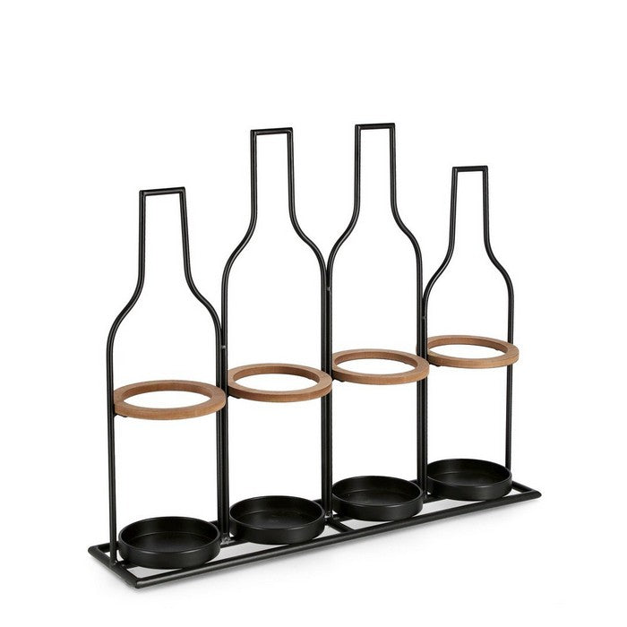 Porta bottiglie vino da parete 4 posti - Isaac - BIZZOTTO - 64075220025722