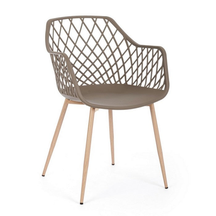 Sedia scandinava ergonomica con braccioli - Optik