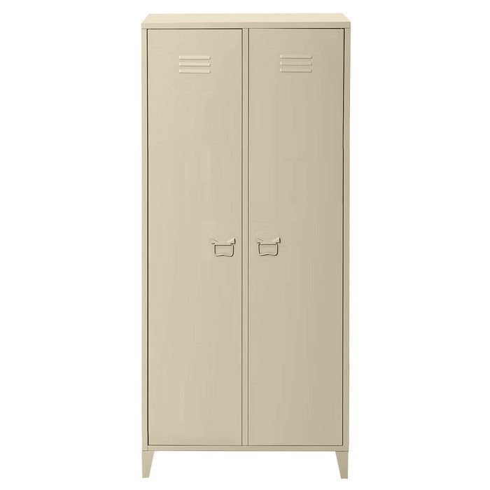 Armadio multiuso - scarpiera in metallo con 5 ripiani in stile industriale