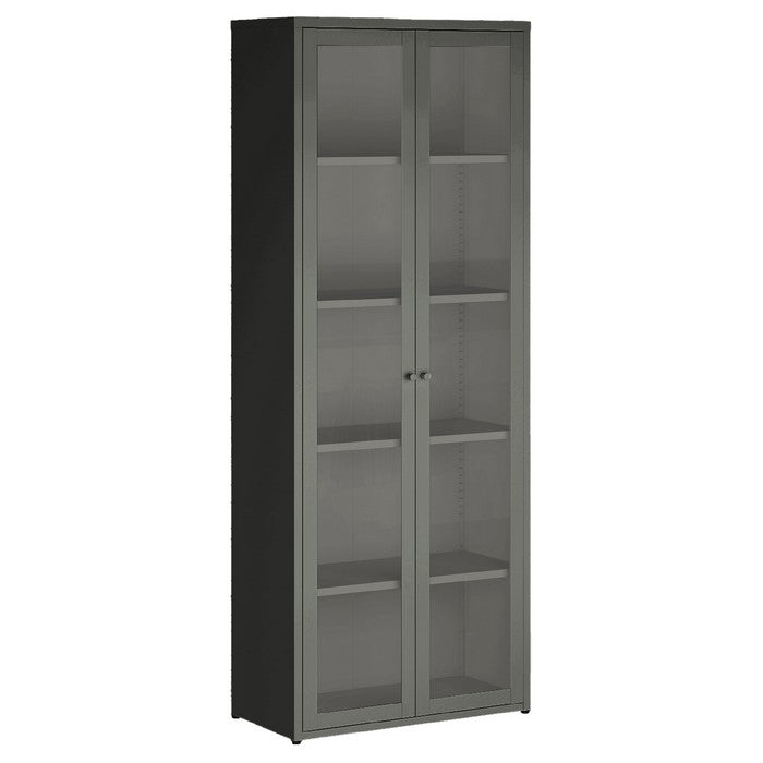 Vetrina in metallo con 2 ante e 4 ripiani in stile industriale - OX ZEROPER - 64634684375418