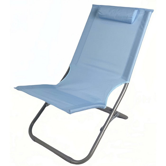 Sedia sdraio pieghevole da spiaggia con poggiatesta – Best Pet&House