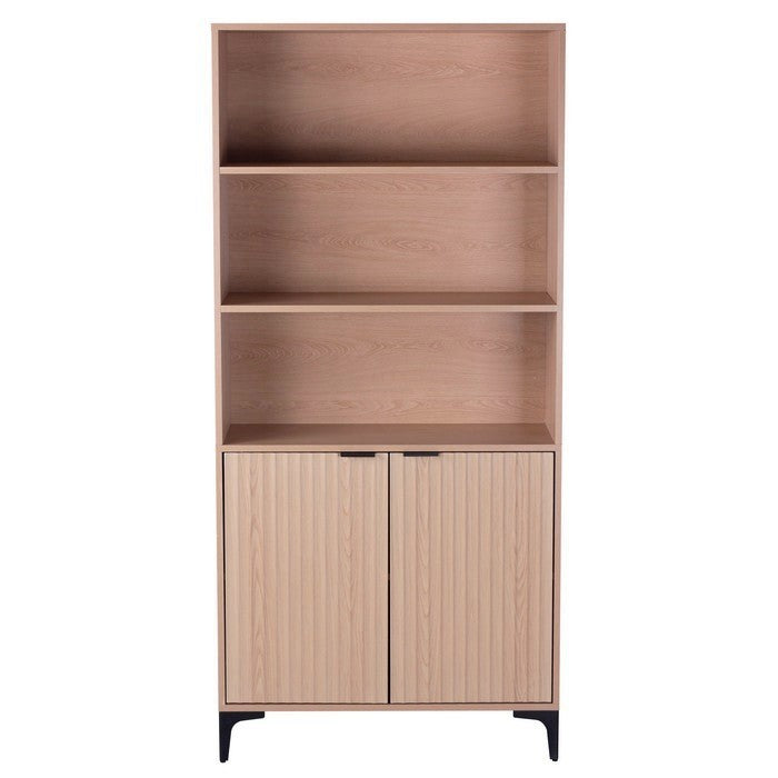 Mobile moderno con 2 ante e ripiani in melamina legno - Lignum - BEST - 64634730611066