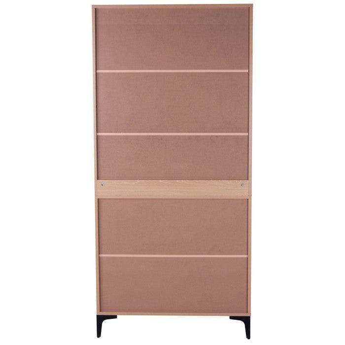 Mobile moderno con 2 ante e ripiani in melamina legno - Lignum - BEST - 64634731856250