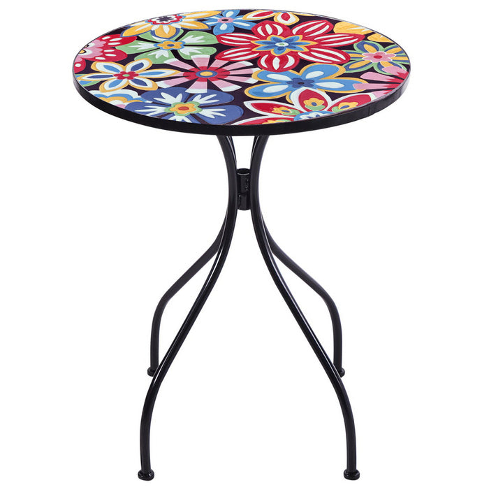 Set tavolo con sedie pieghevoli in metallo con mosaico - Sanremo - BEST - 66119061635450