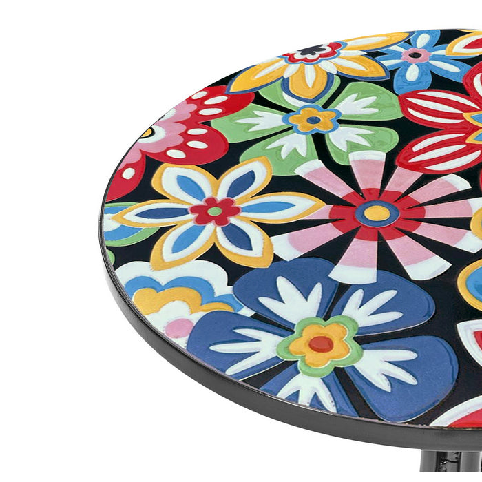 Set tavolo con sedie pieghevoli in metallo con mosaico - Sanremo - BEST - 66119061799290