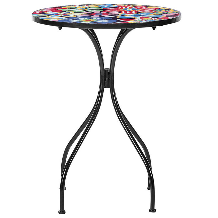 Set tavolo con sedie pieghevoli in metallo con mosaico - Sanremo - BEST - 66119062192506