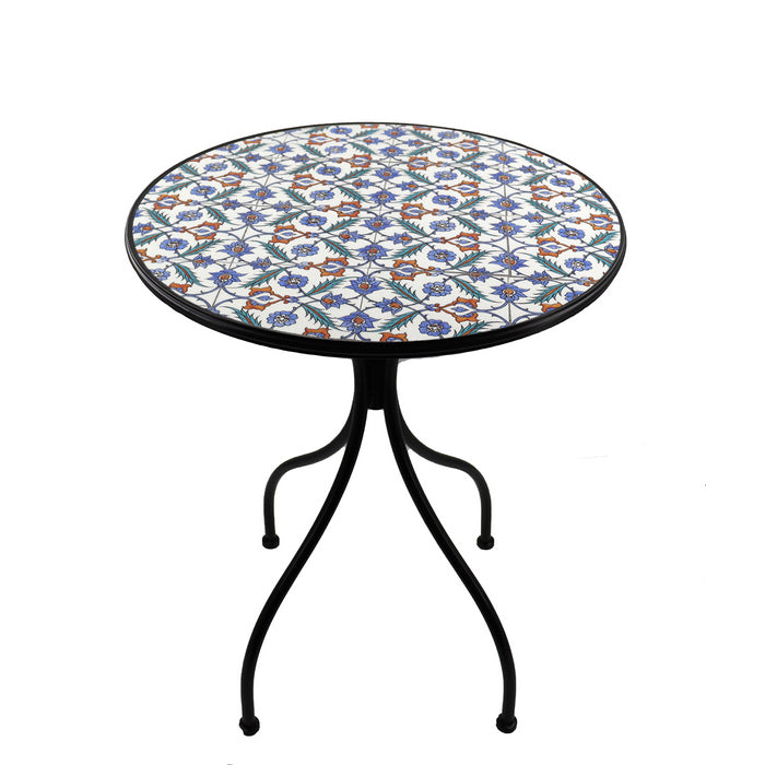 Set tavolo con sedie pieghevoli in metallo con mosaico - Elba - BEST - 64871801684346