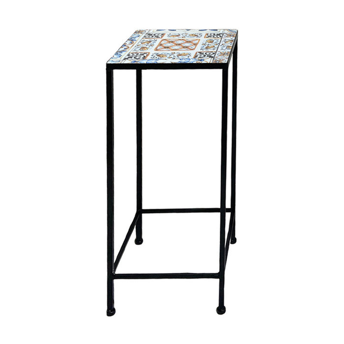 Supporto quadrato per piante con mosaico - Erice