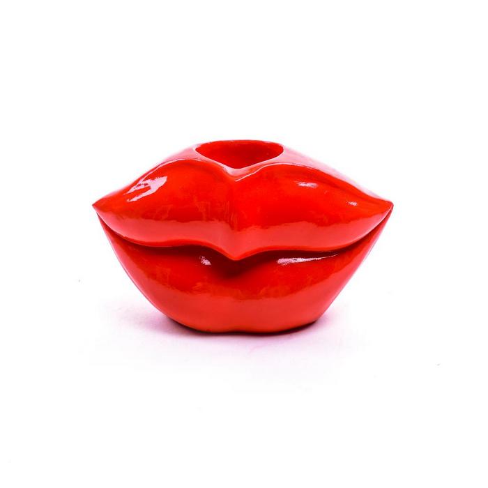 Labbra rosse per decorazione natalizia 15 cm