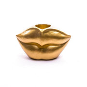 Labbra oro per decorazione natalizia 15 cm