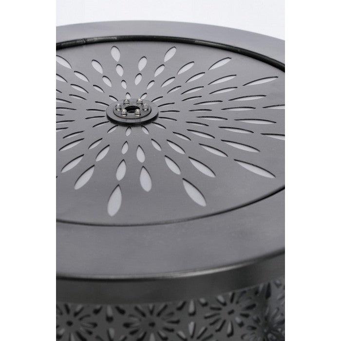 Fontana cilindrica con LED in metallo bassa - Miki - BIZZOTTO - 66149271372154