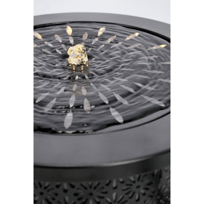 Fontana cilindrica con LED in metallo bassa - Miki - BIZZOTTO - 66149272093050